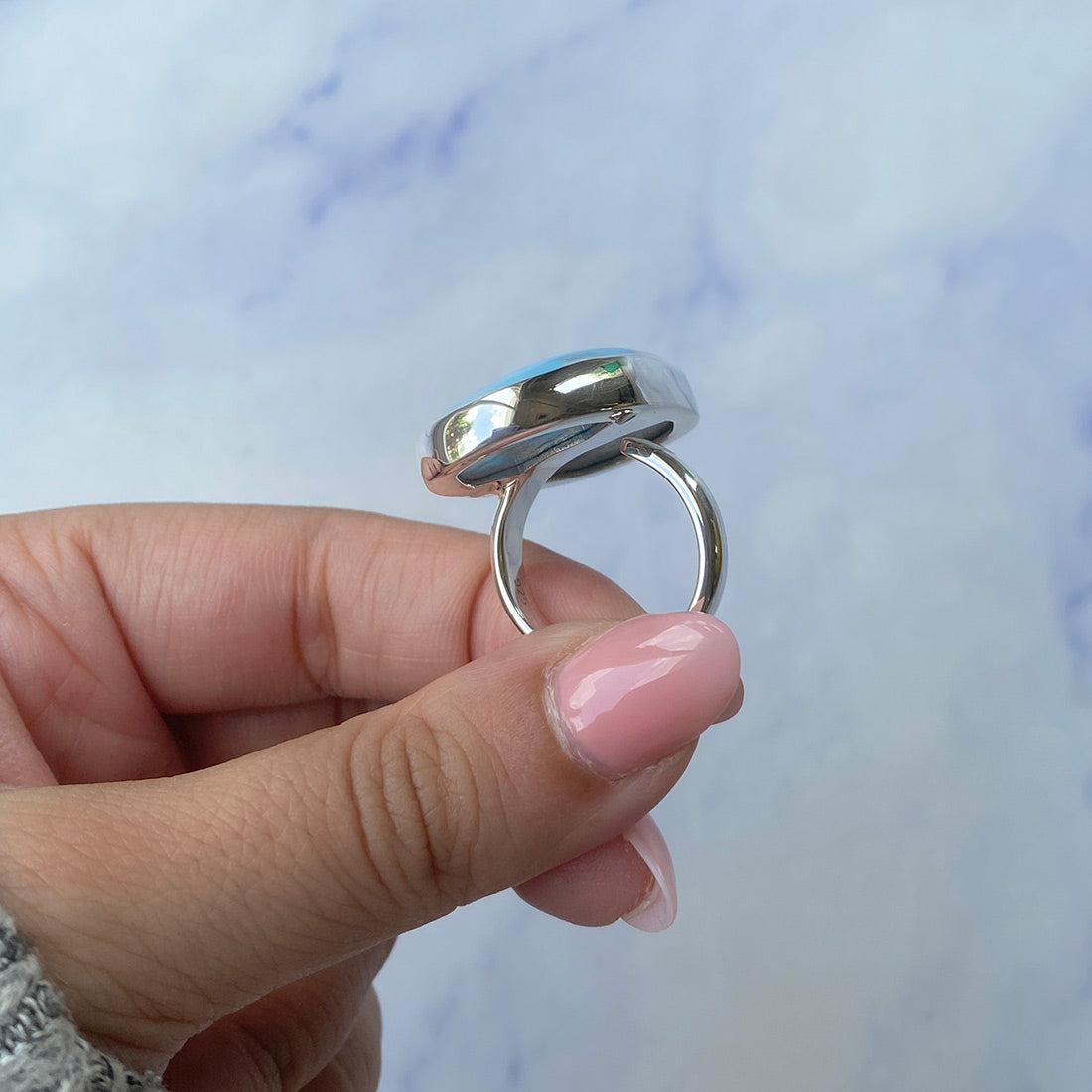 Larimar Adjustable Ring-(LAR-R-584.)