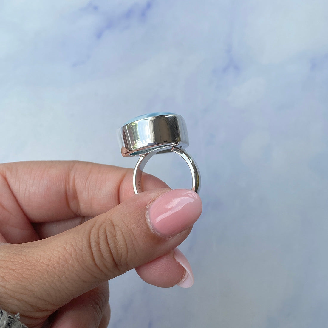 Larimar Adjustable Ring-(LAR-R-593.)