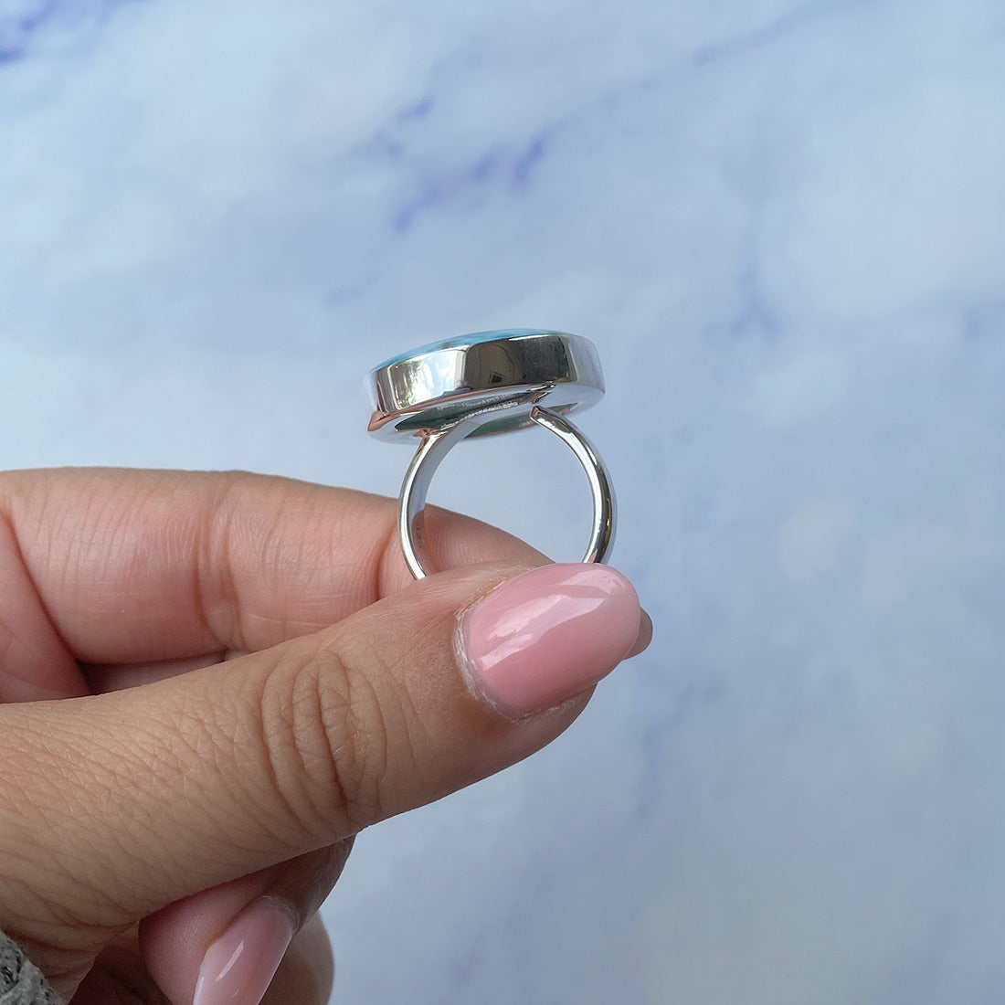 Larimar Adjustable Ring-(LAR-R-597.)