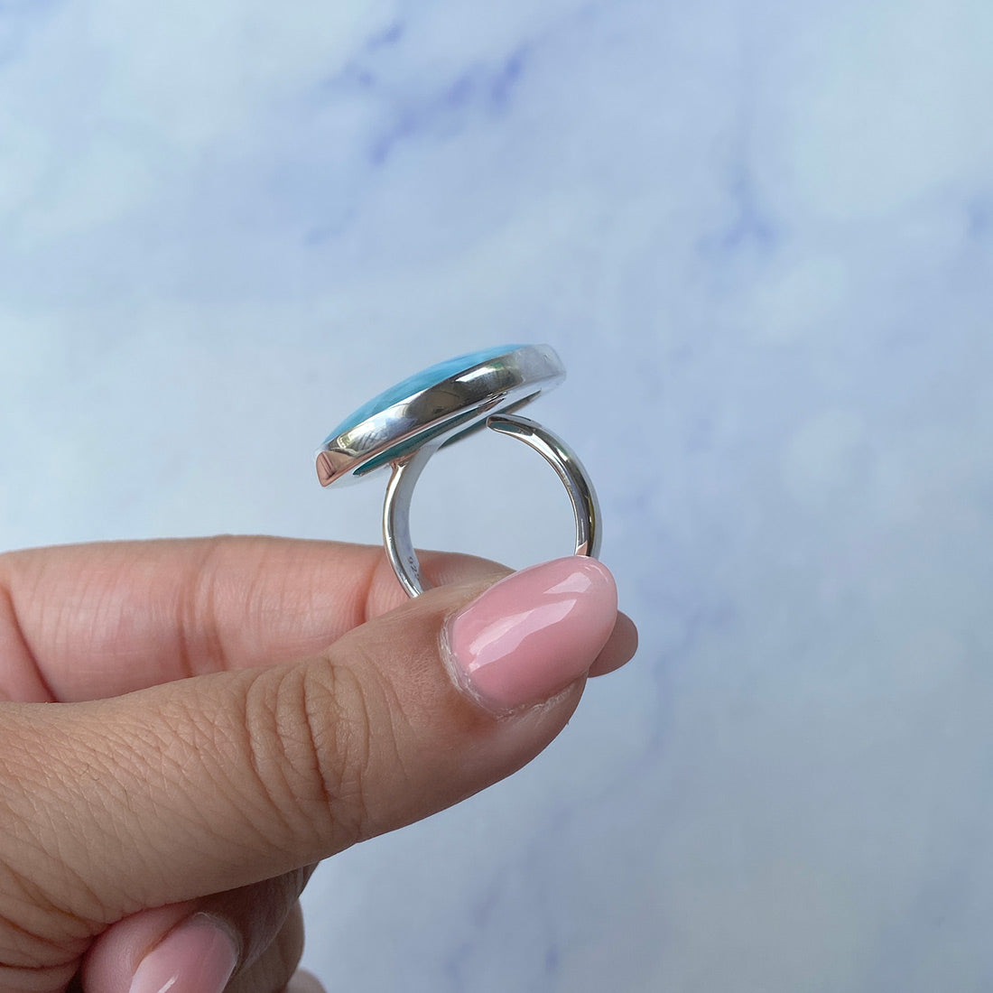 Larimar Adjustable Ring-(LAR-R-599.)