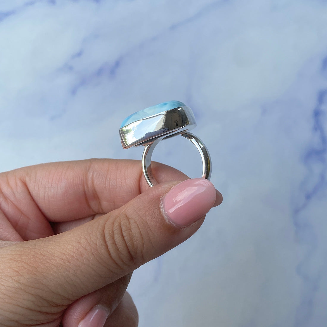 Larimar Adjustable Ring-(LAR-R-604.)