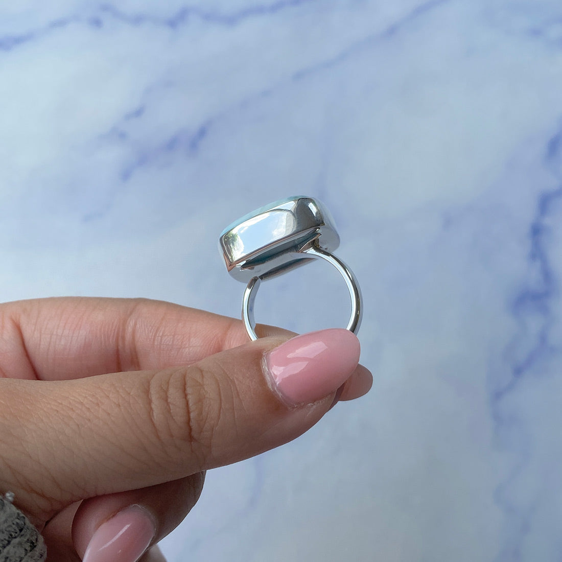 Larimar Adjustable Ring-(LAR-R-606.)