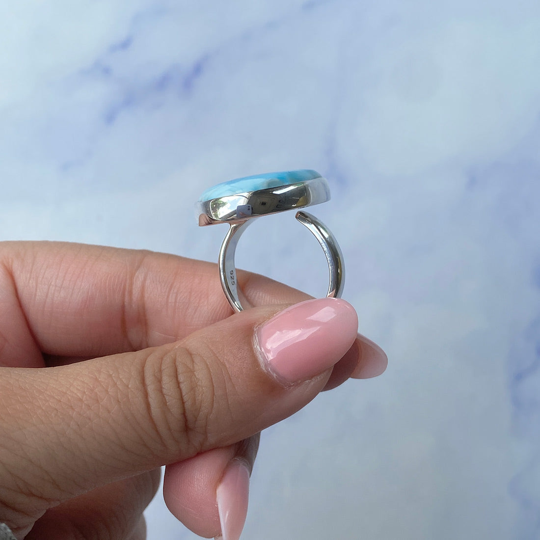 Larimar Adjustable Ring-(LAR-R-607.)