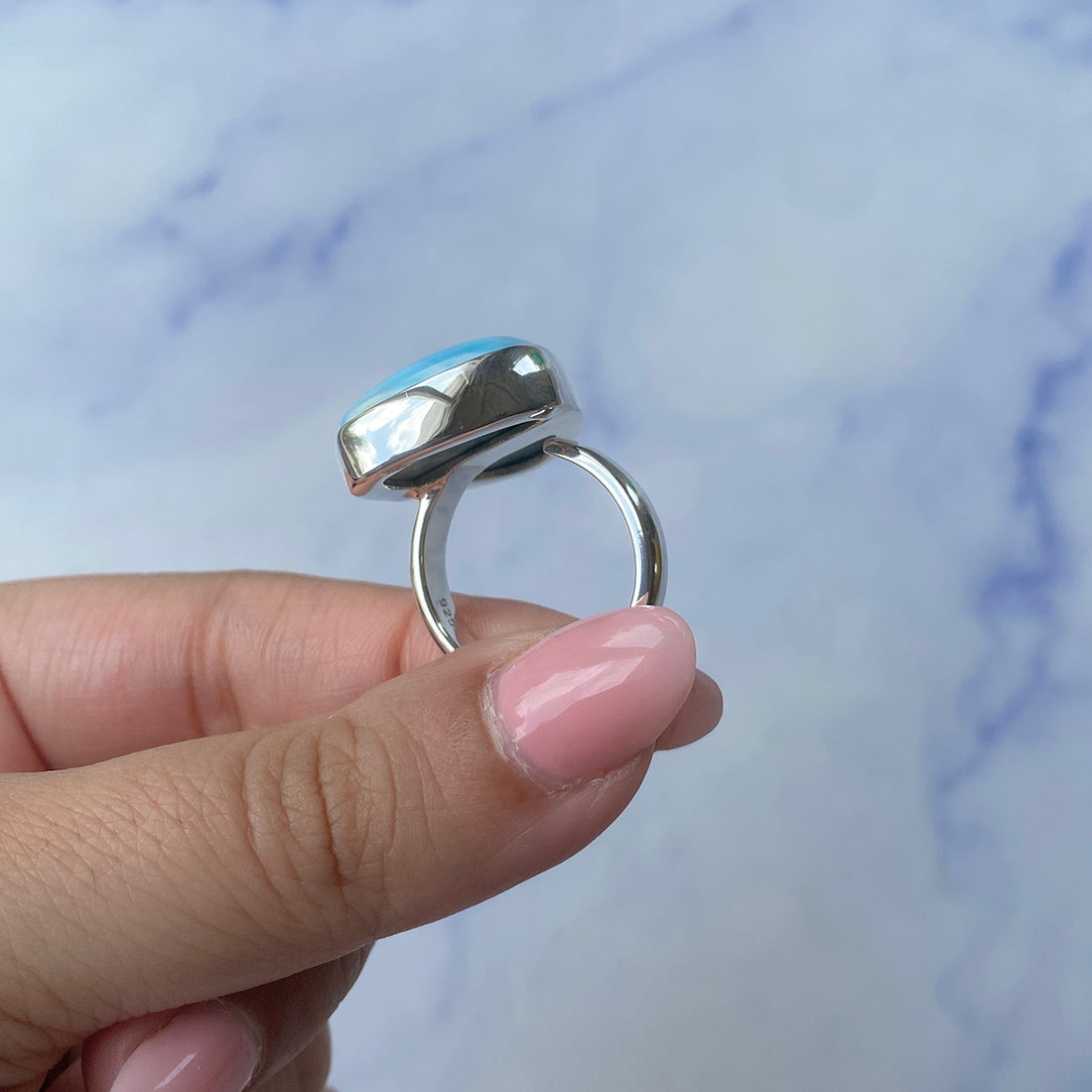 Larimar Adjustable Ring-(LAR-R-608.)