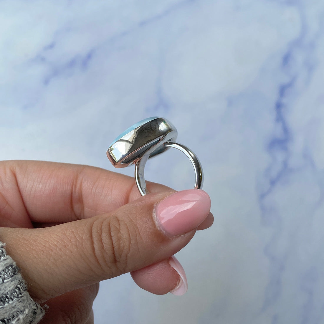 Larimar Adjustable Ring-(LAR-R-622.)