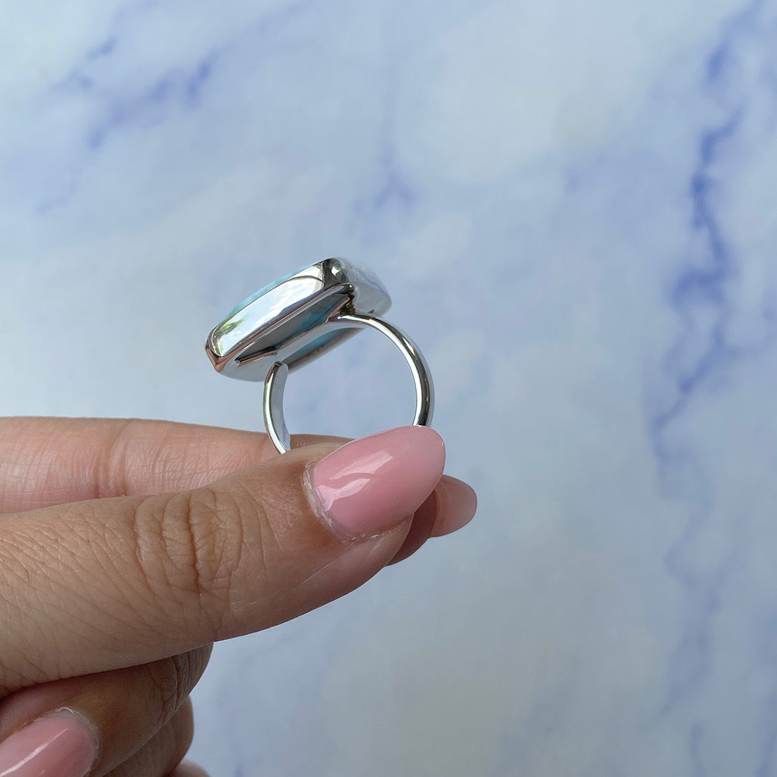 Larimar Adjustable Ring-(LAR-R-629.)