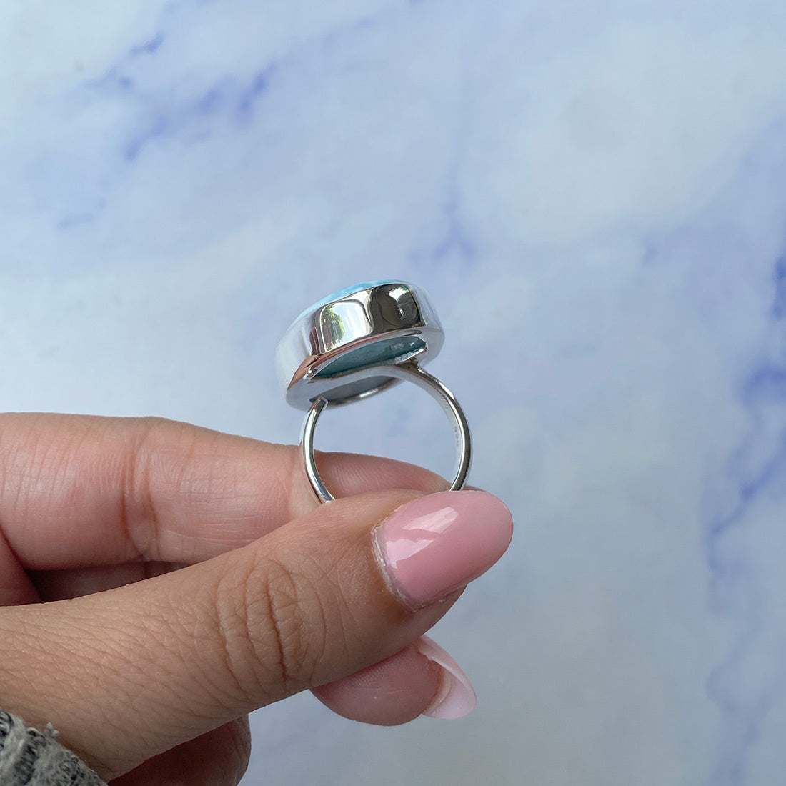 Larimar Adjustable Ring-(LAR-R-631.)