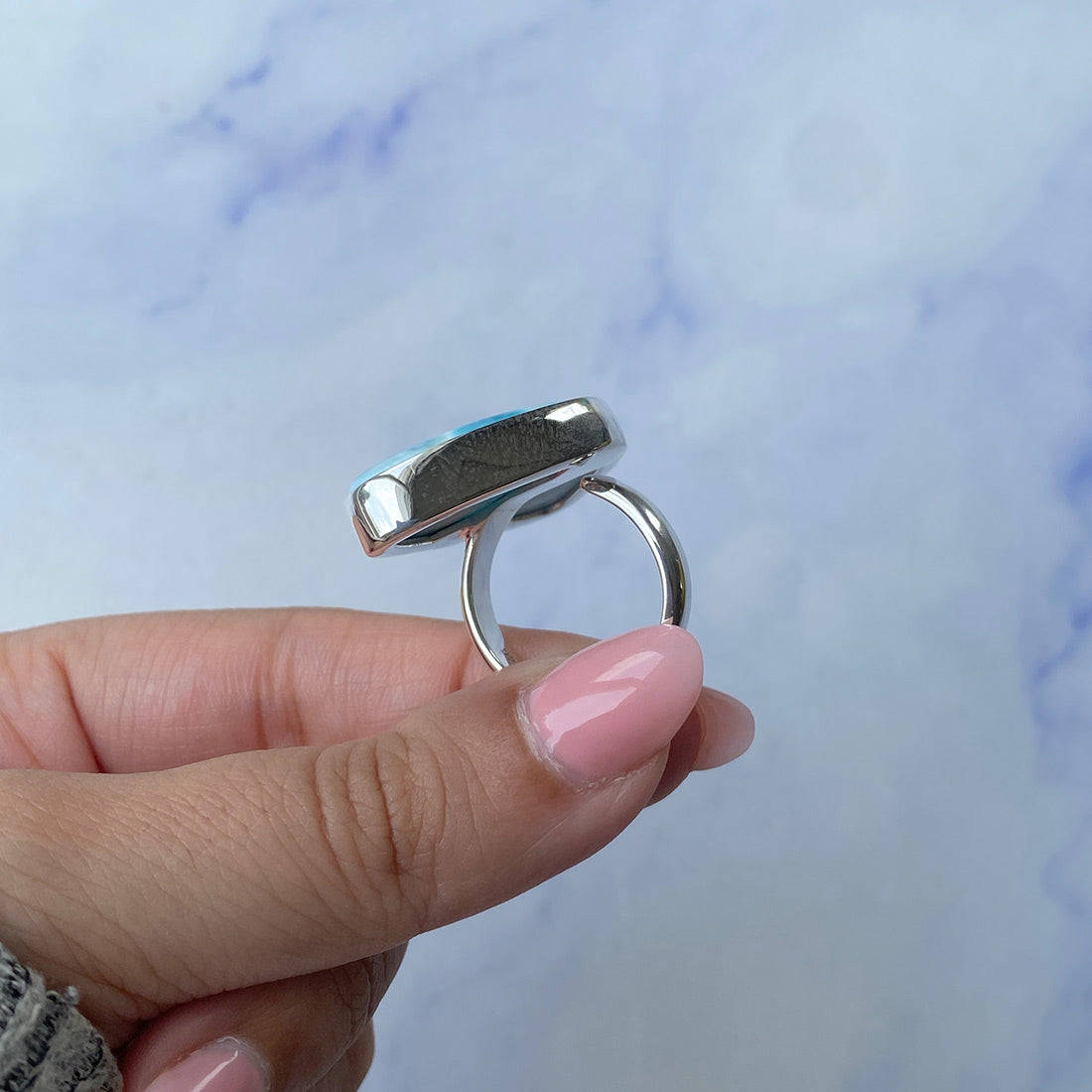 Larimar Adjustable Ring-(LAR-R-638.)