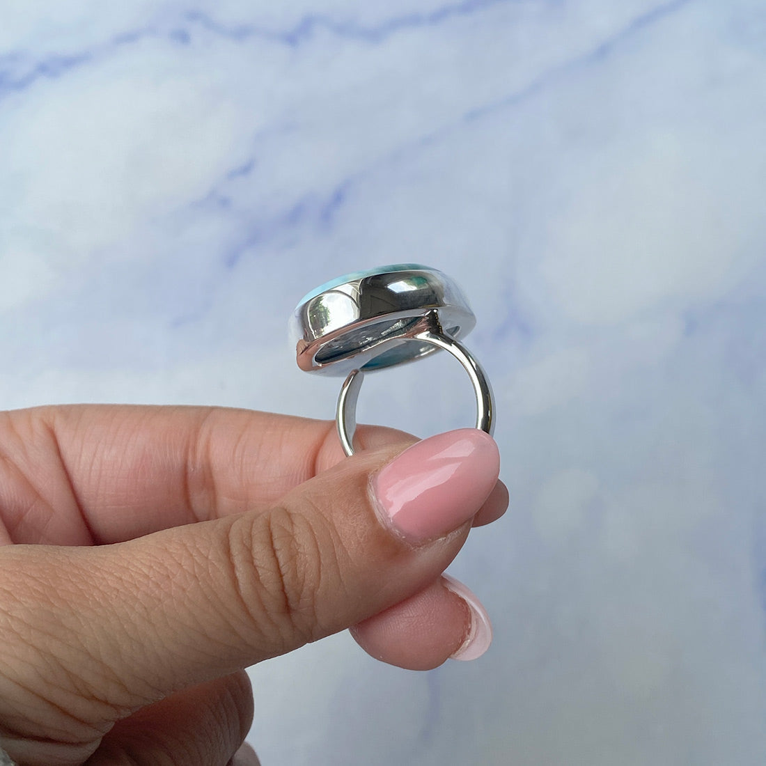 Larimar Adjustable Ring-(LAR-R-643.)