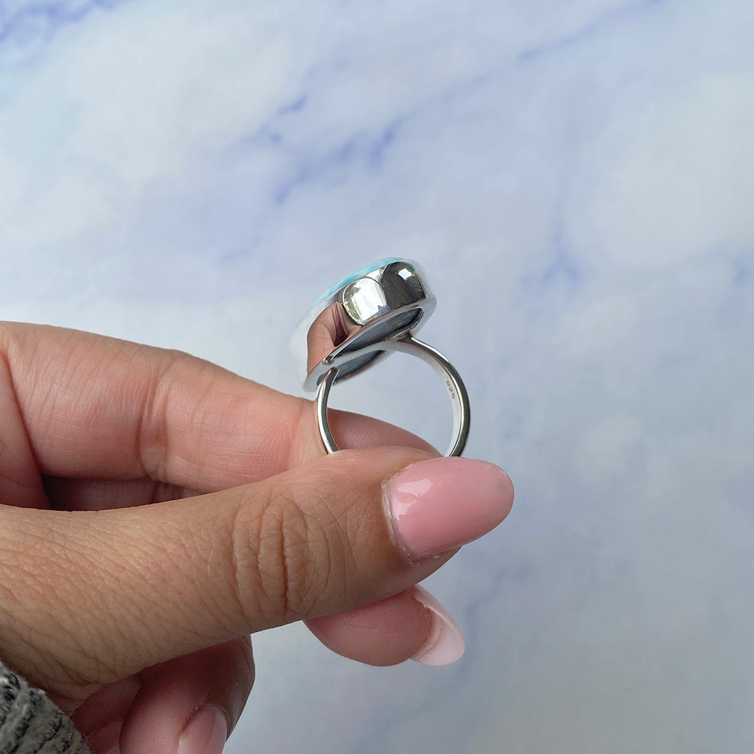 Larimar Adjustable Ring-(LAR-R-645.)