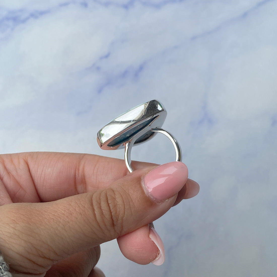 Larimar Adjustable Ring-(LAR-R-649.)