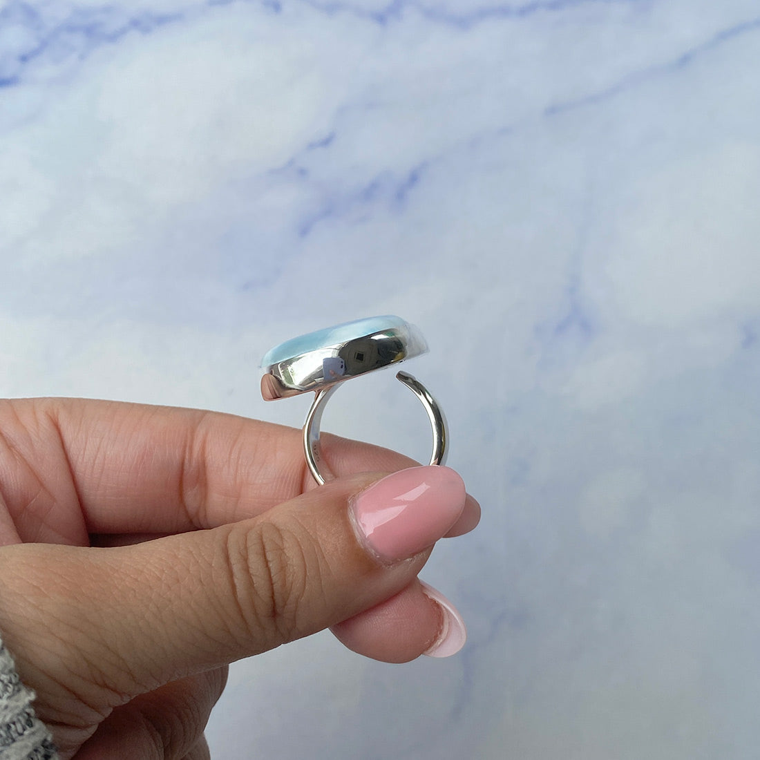 Larimar Adjustable Ring-(LAR-R-668.)