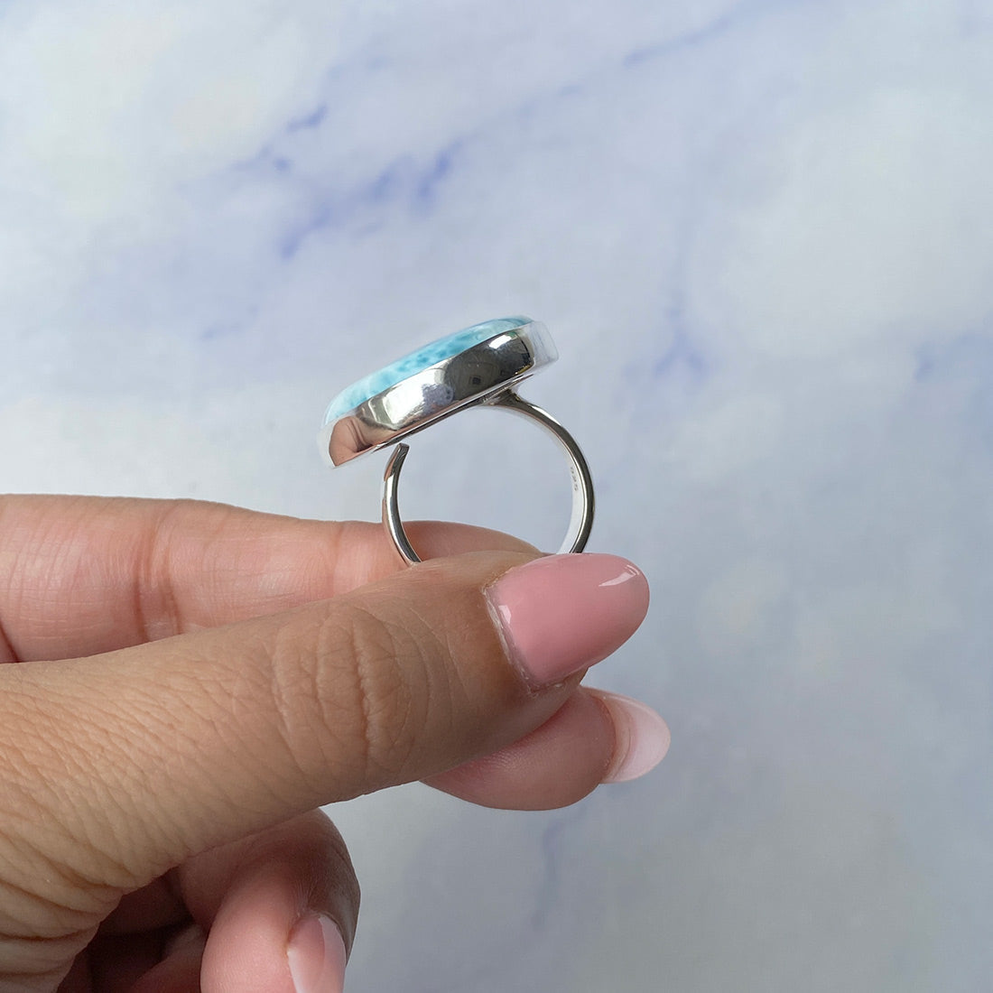 Larimar Adjustable Ring-(LAR-R-673.)