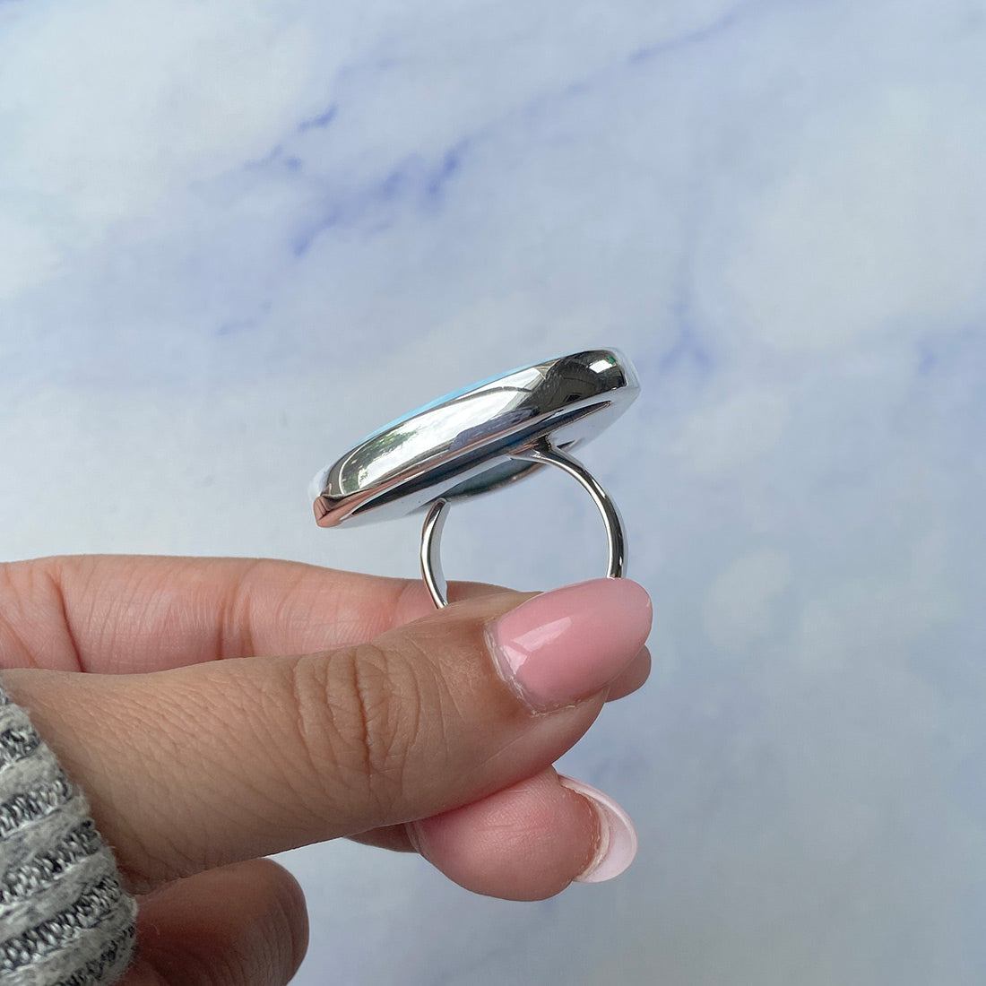 Larimar Adjustable Ring-(LAR-R-681.)