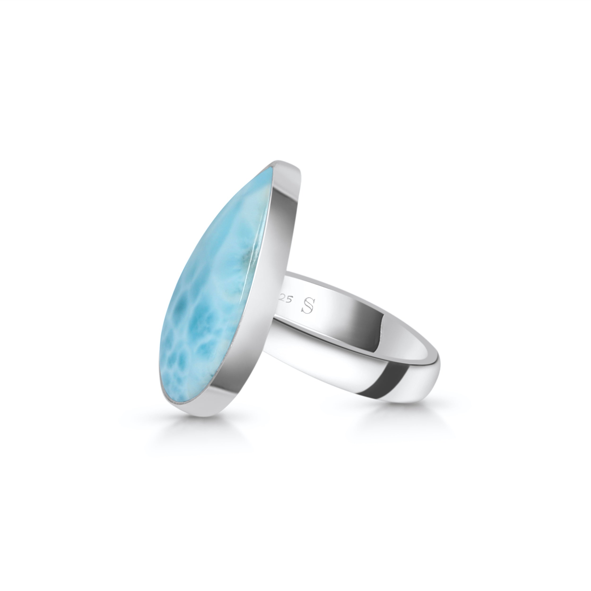 Larimar Adjustable Ring-(LAR-R-70.)
