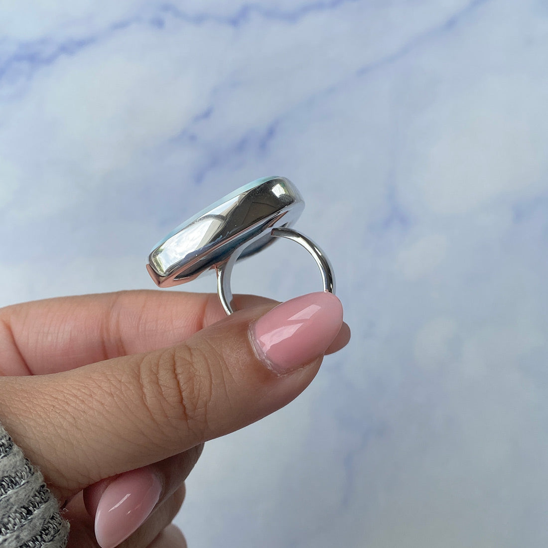 Larimar Adjustable Ring-(LAR-R-701.)