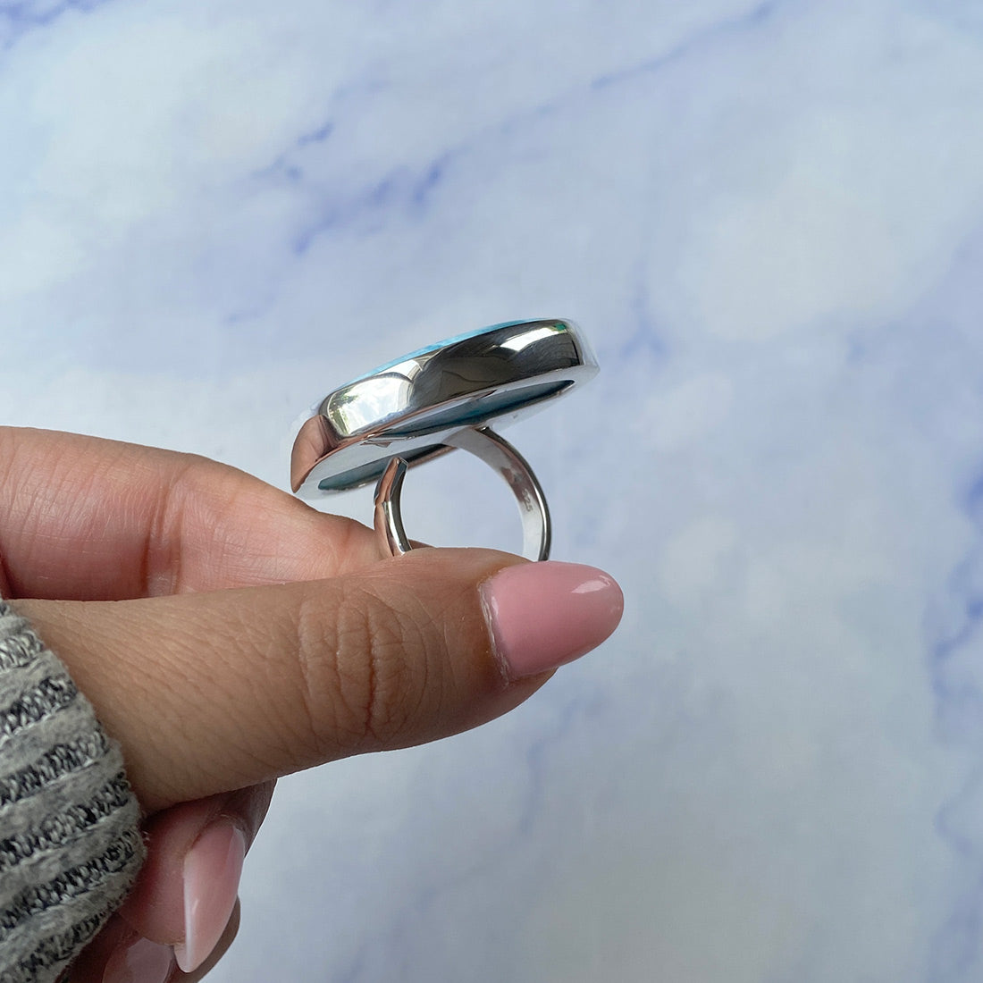 Larimar Adjustable Ring-(LAR-R-704.)