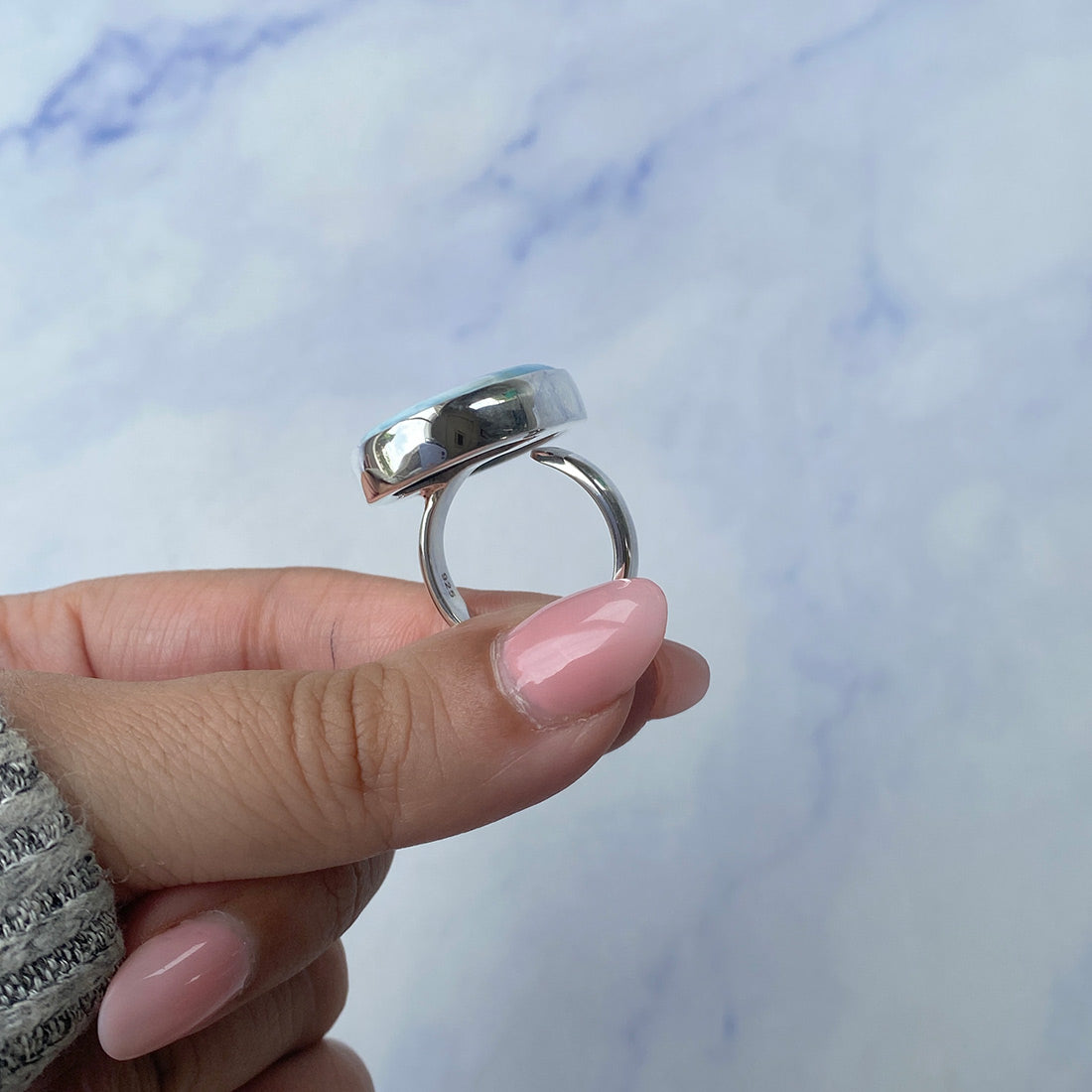 Larimar Adjustable Ring-(LAR-R-708.)