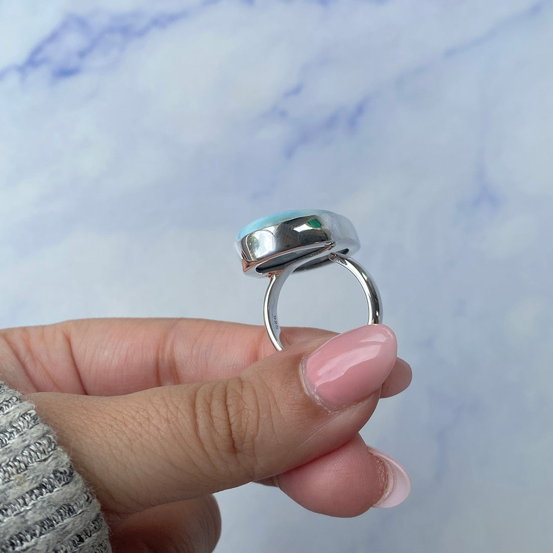 Larimar Adjustable Ring-(LAR-R-709.)