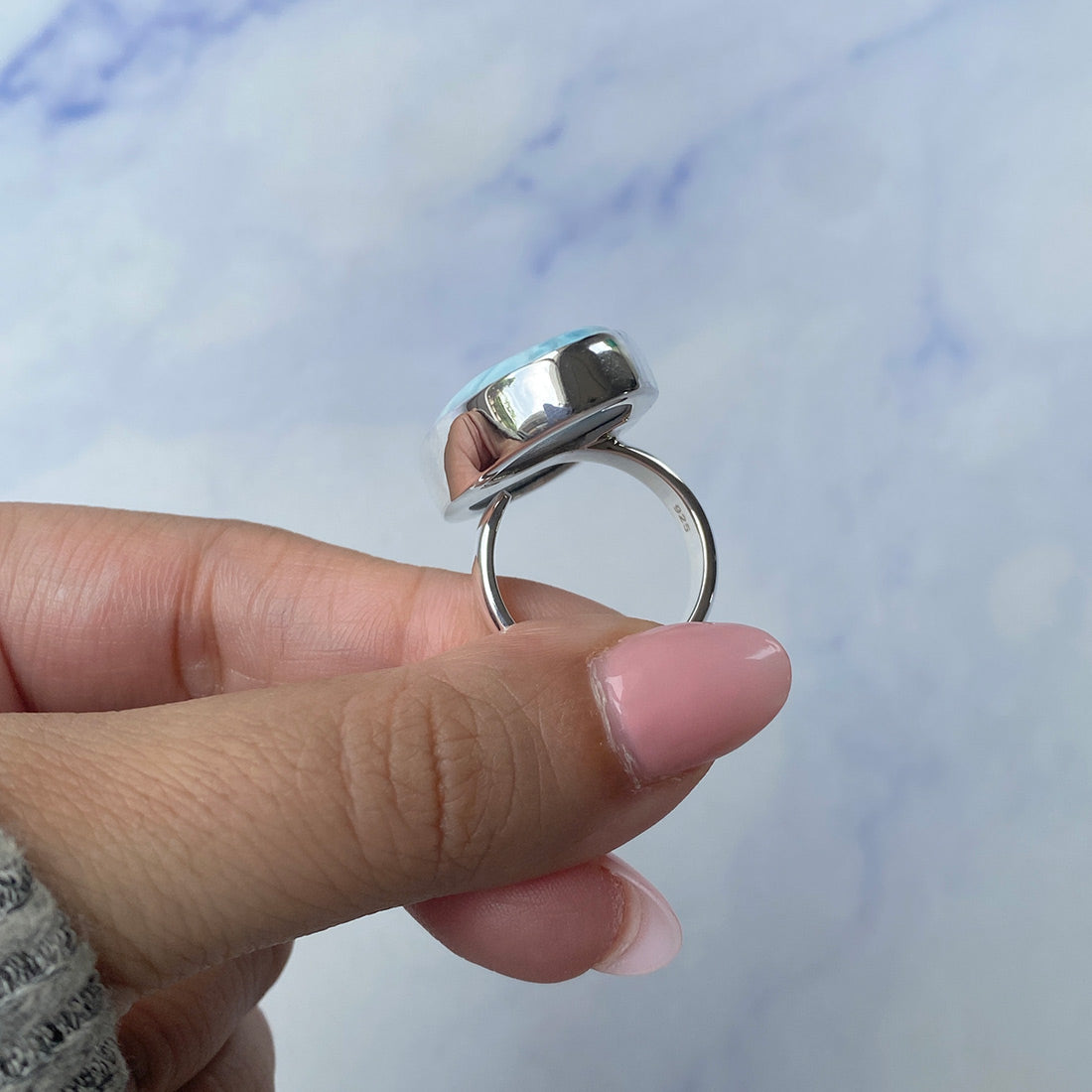 Larimar Adjustable Ring-(LAR-R-711.)