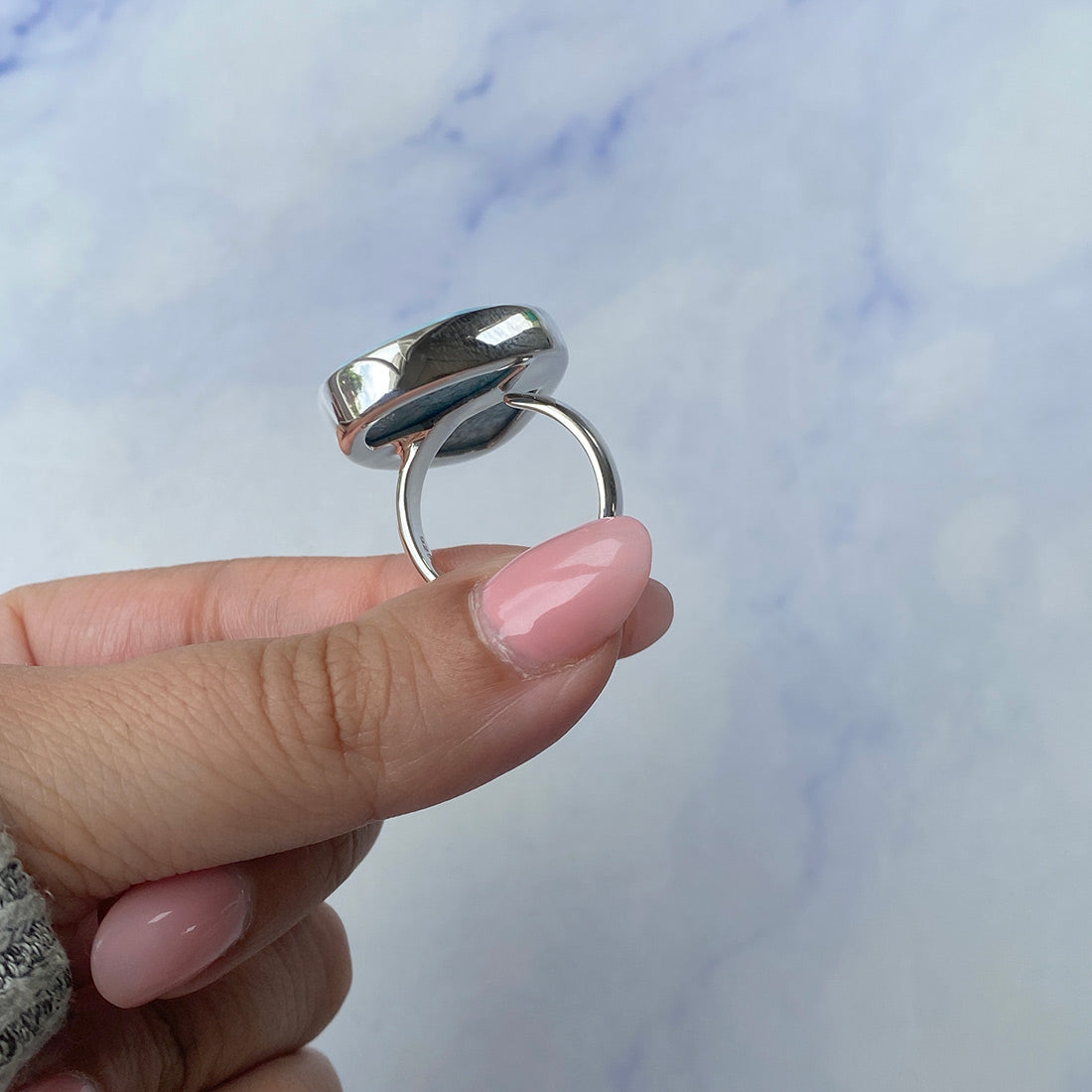 Larimar Adjustable Ring-(LAR-R-712.)