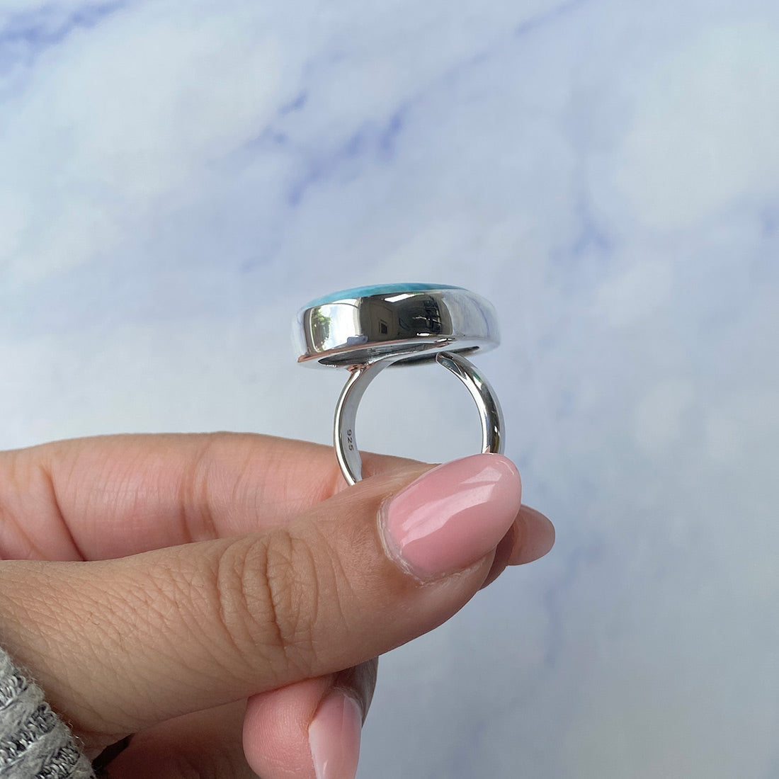 Larimar Adjustable Ring-(LAR-R-713.)