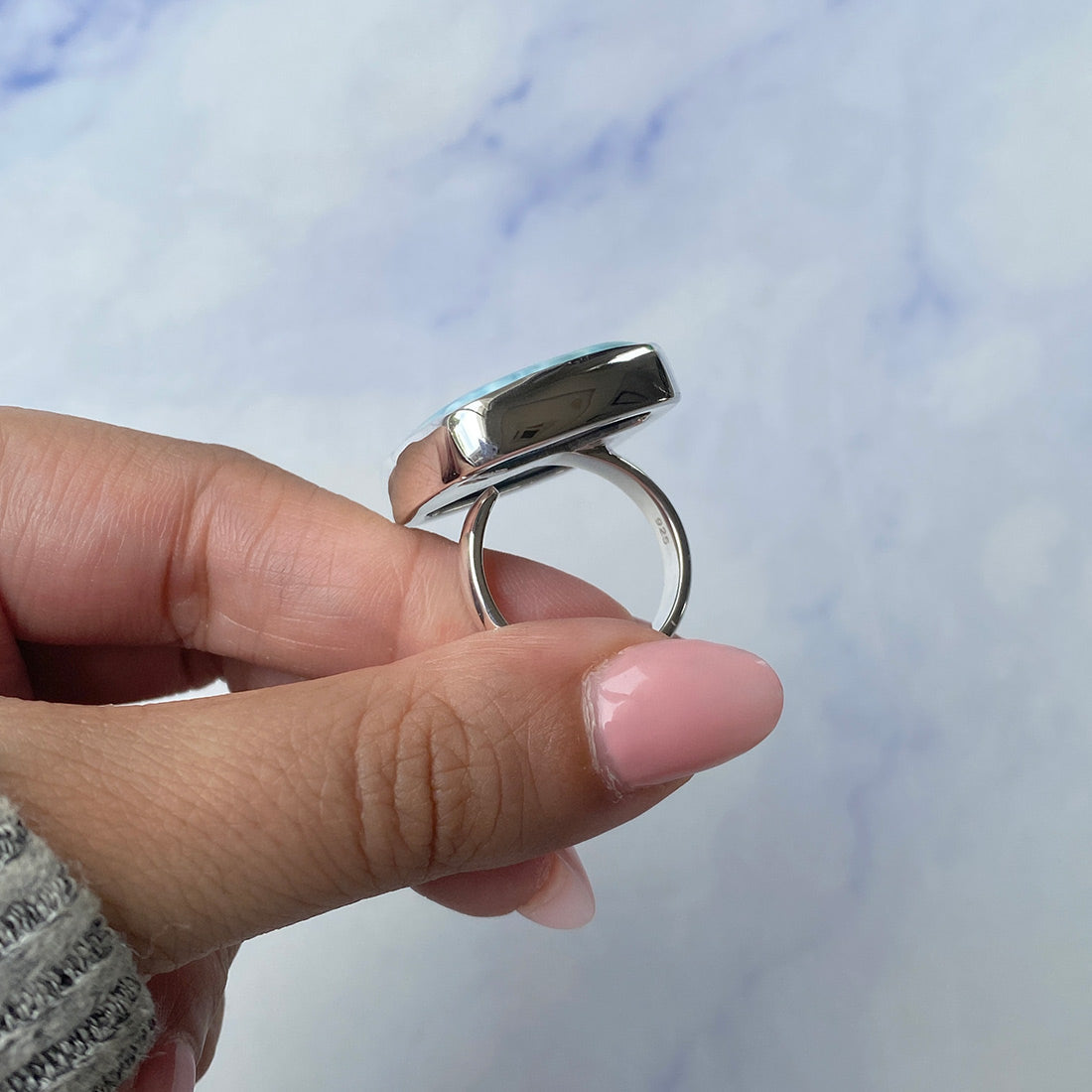 Larimar Adjustable Ring-(LAR-R-714.)