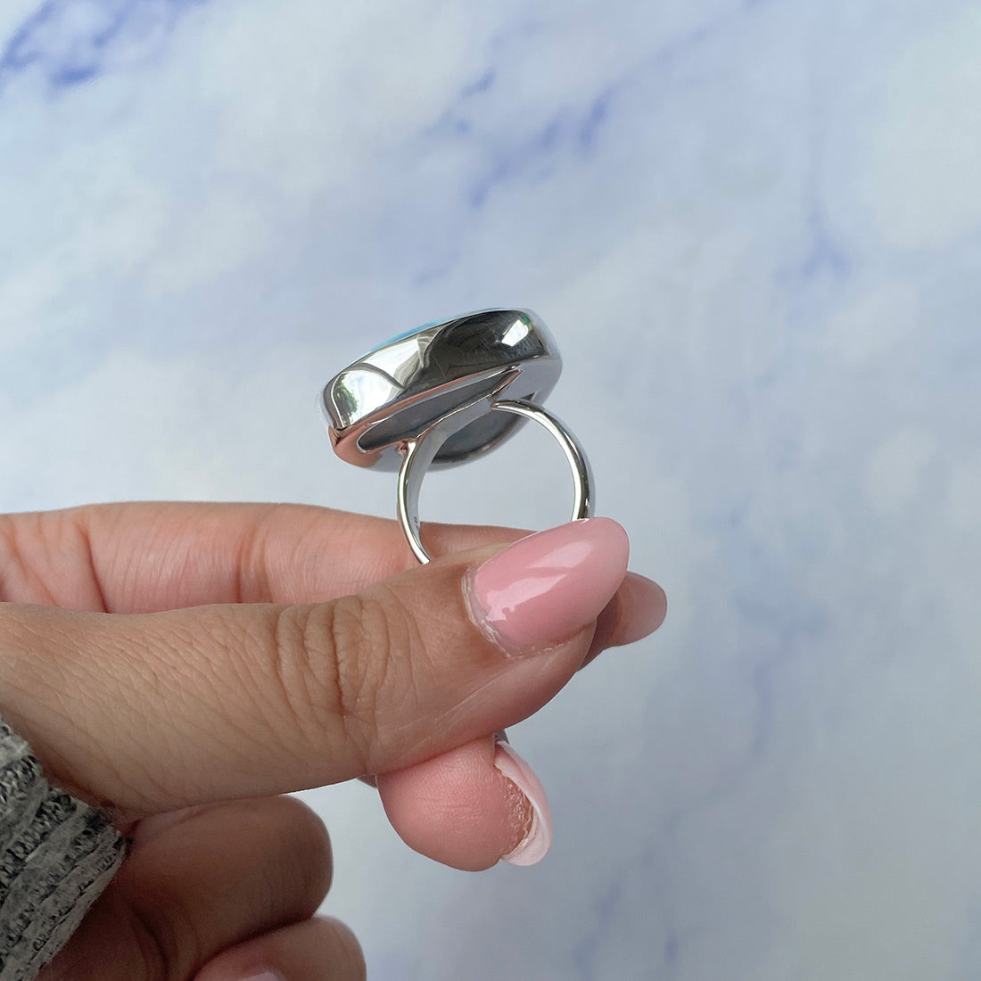 Larimar Adjustable Ring-(LAR-R-716.)