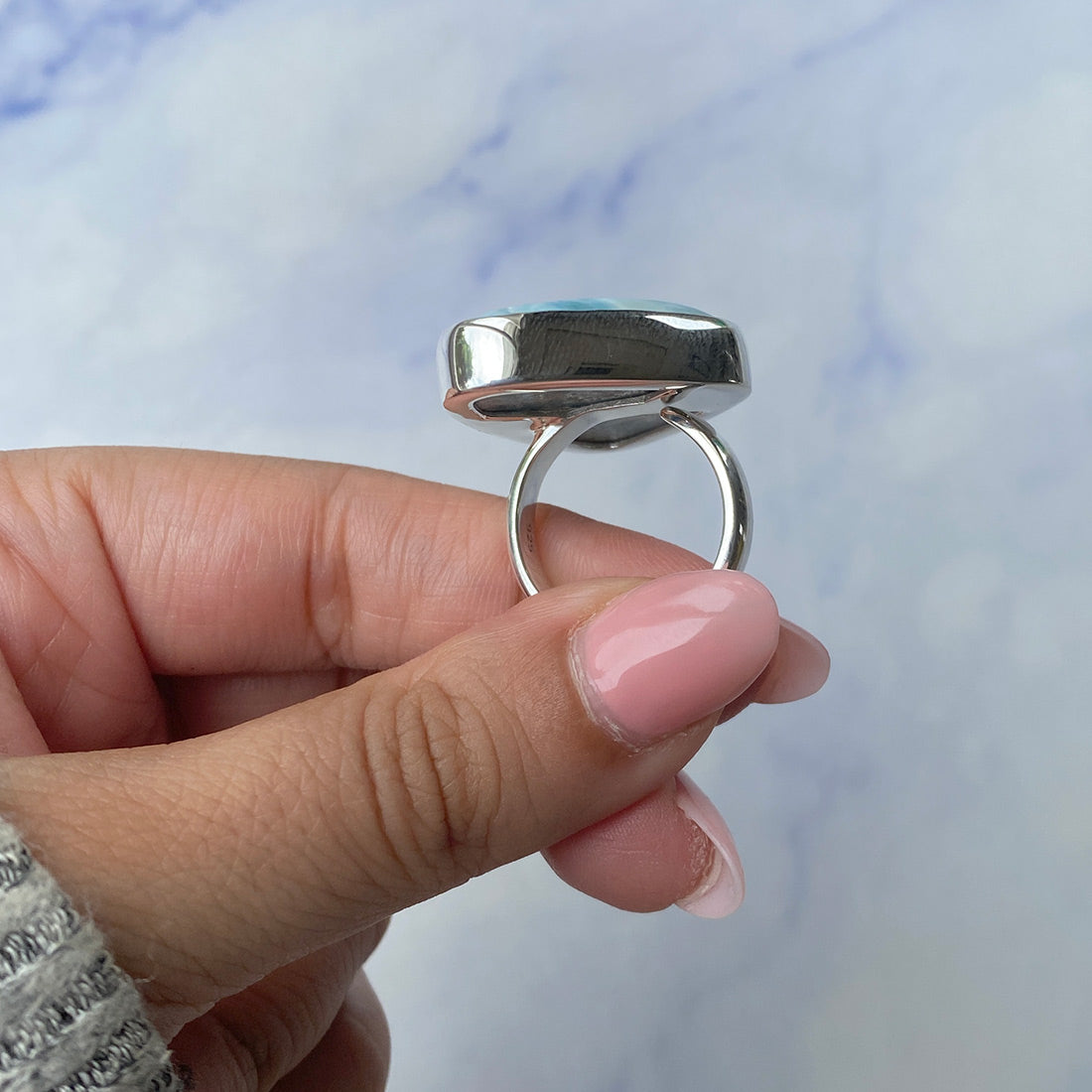 Larimar Adjustable Ring-(LAR-R-717.)