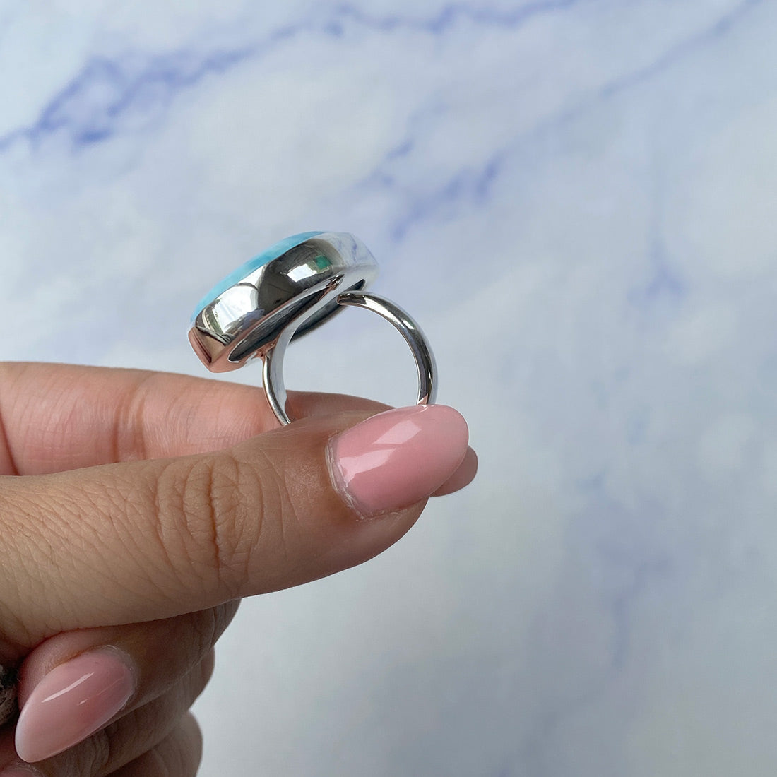 Larimar Adjustable Ring-(LAR-R-718.)