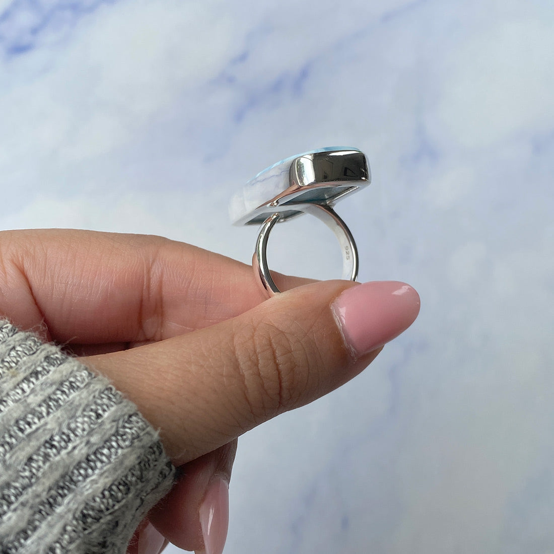 Larimar Adjustable Ring-(LAR-R-721.)