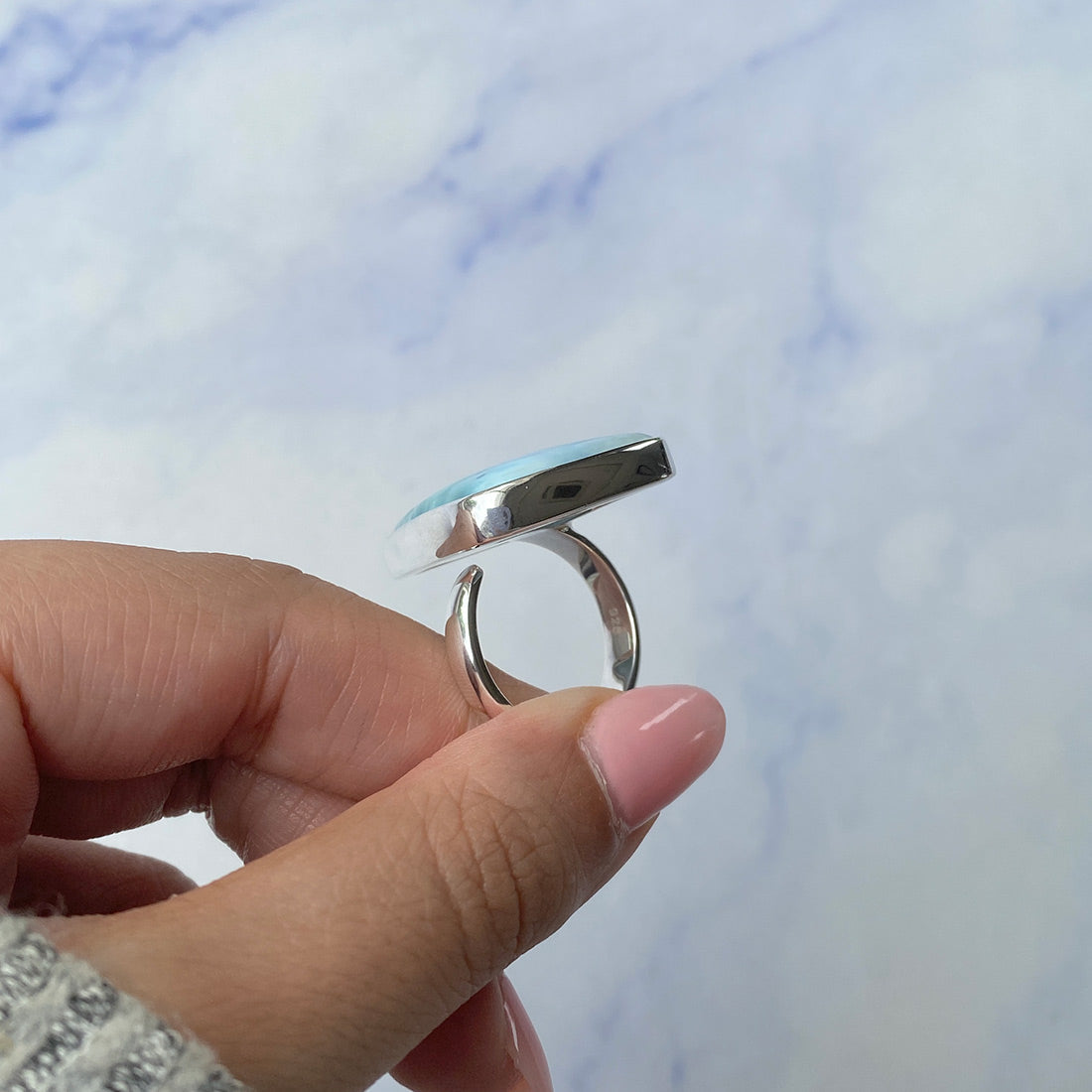 Larimar Adjustable Ring-(LAR-R-724.)