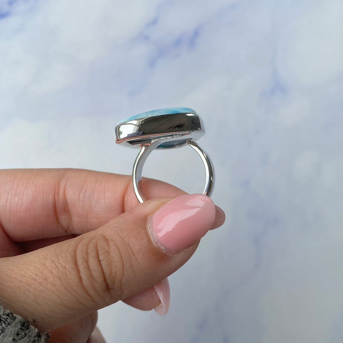 Larimar Adjustable Ring-(LAR-R-726.)