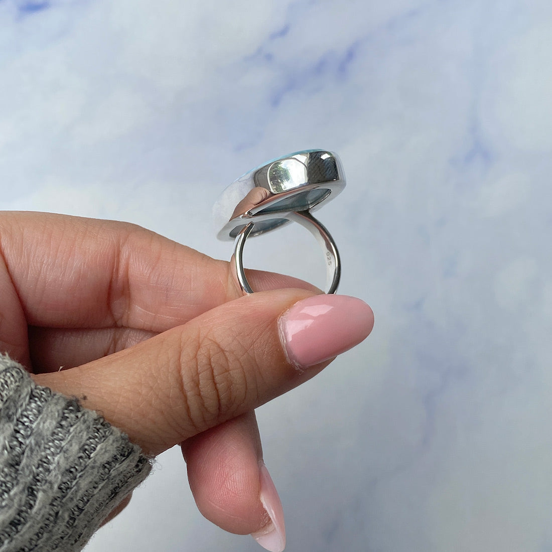 Larimar Adjustable Ring-(LAR-R-727.)