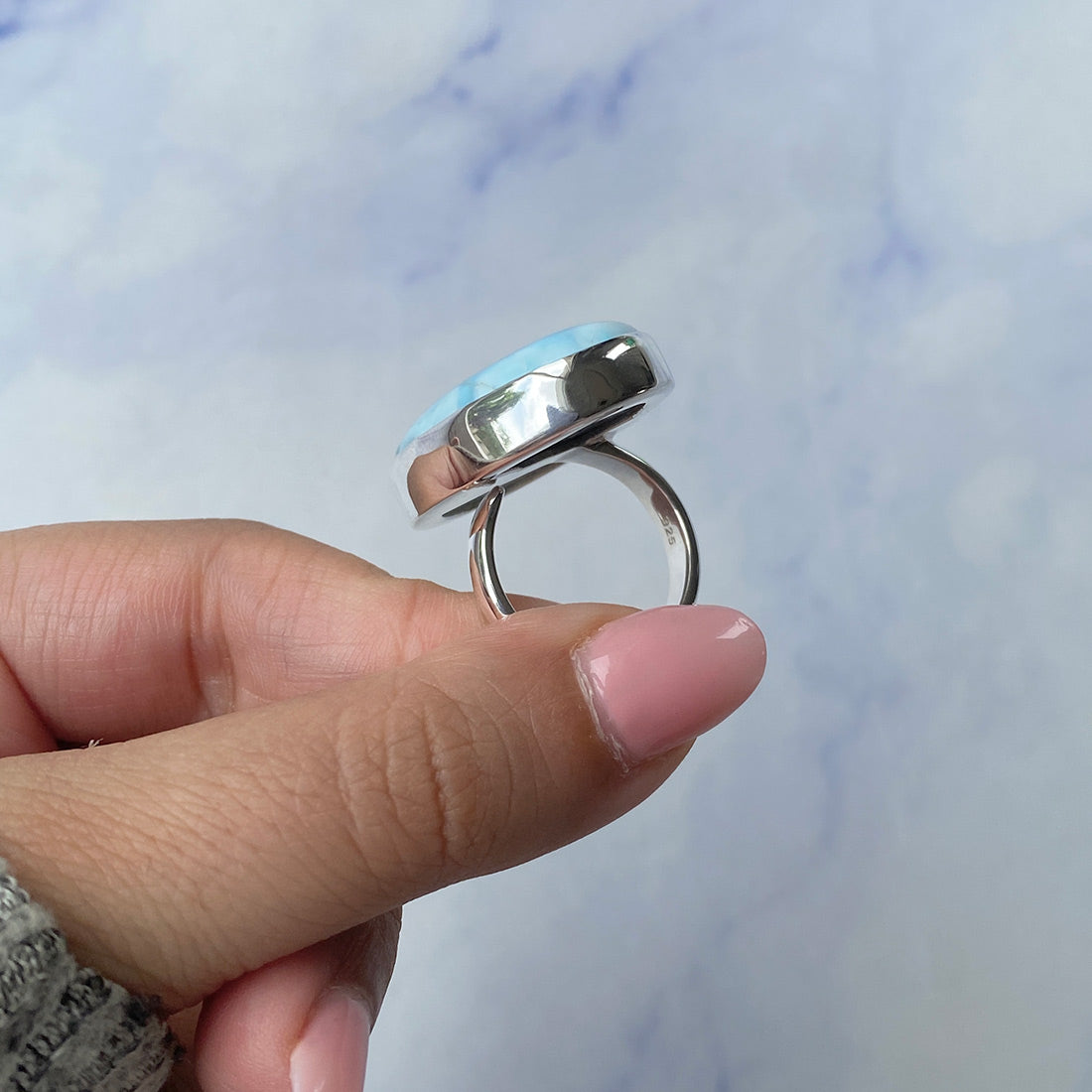 Larimar Adjustable Ring-(LAR-R-731.)