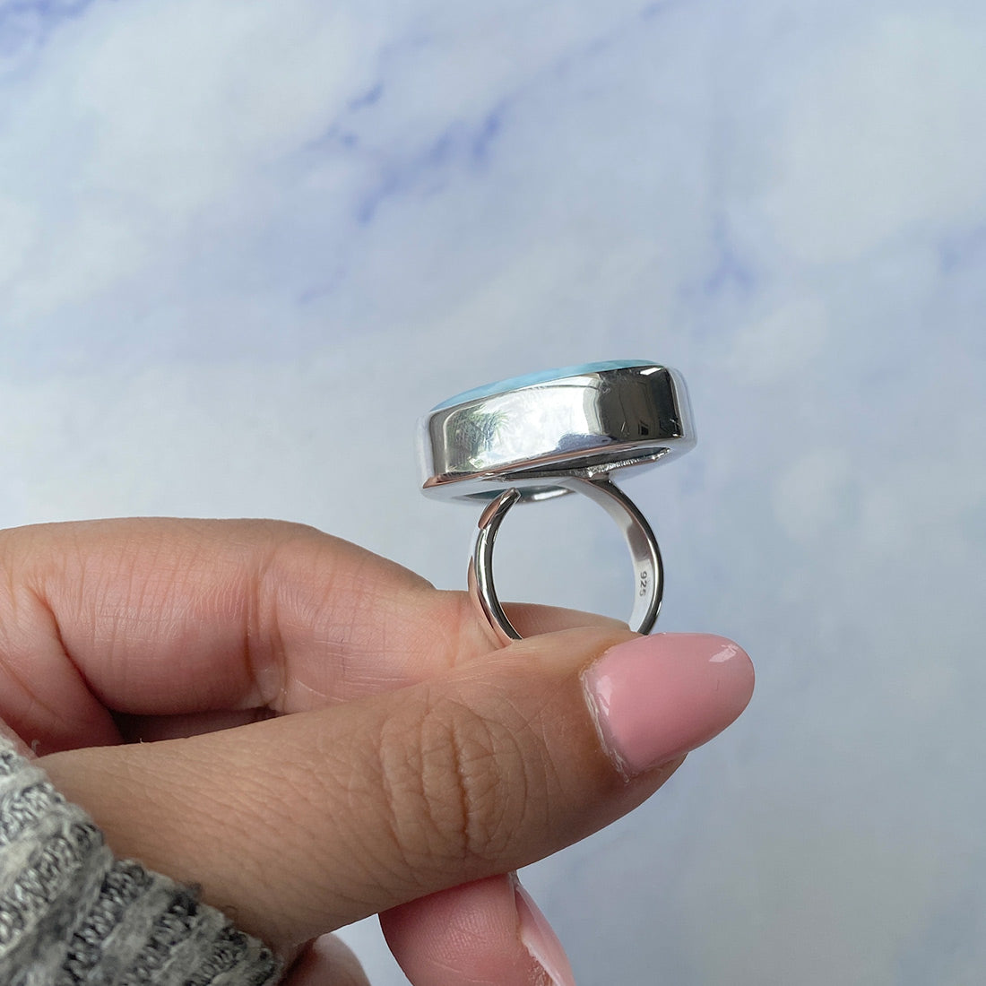 Larimar Adjustable Ring-(LAR-R-733.)