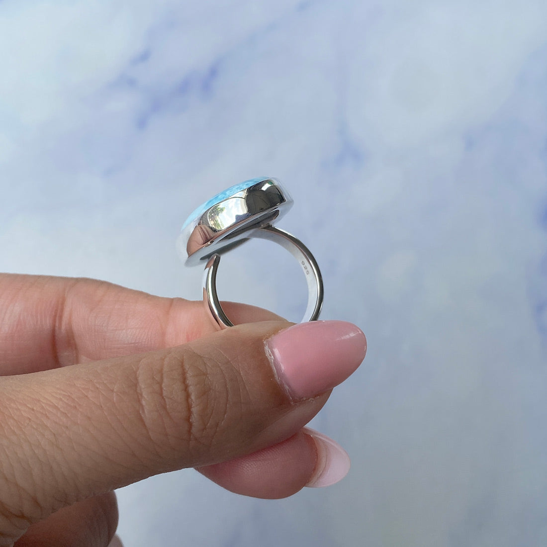 Larimar Adjustable Ring-(LAR-R-737.)