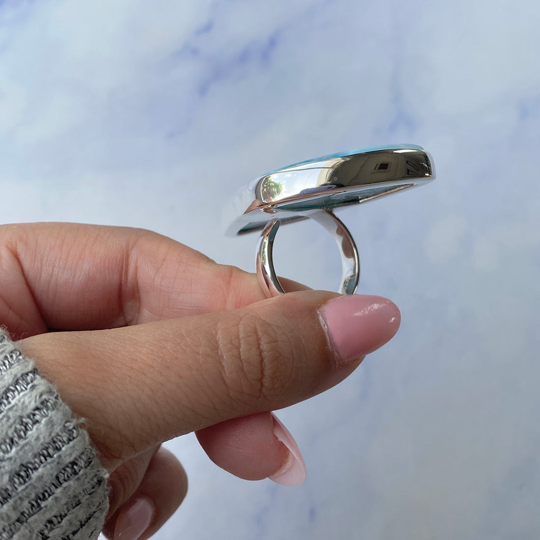 Larimar Adjustable Ring-(LAR-R-753.)