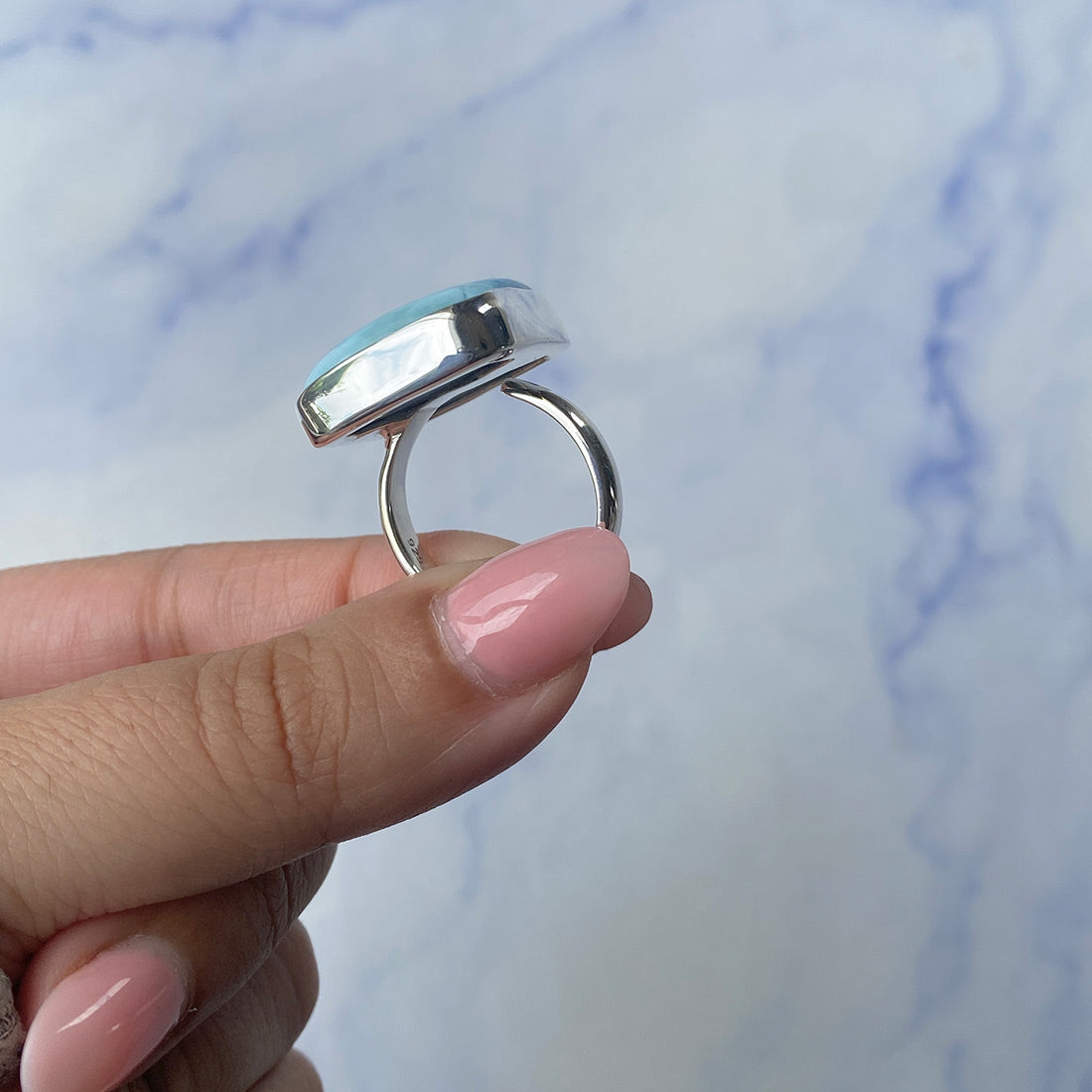 Larimar Adjustable Ring-(LAR-R-759.)