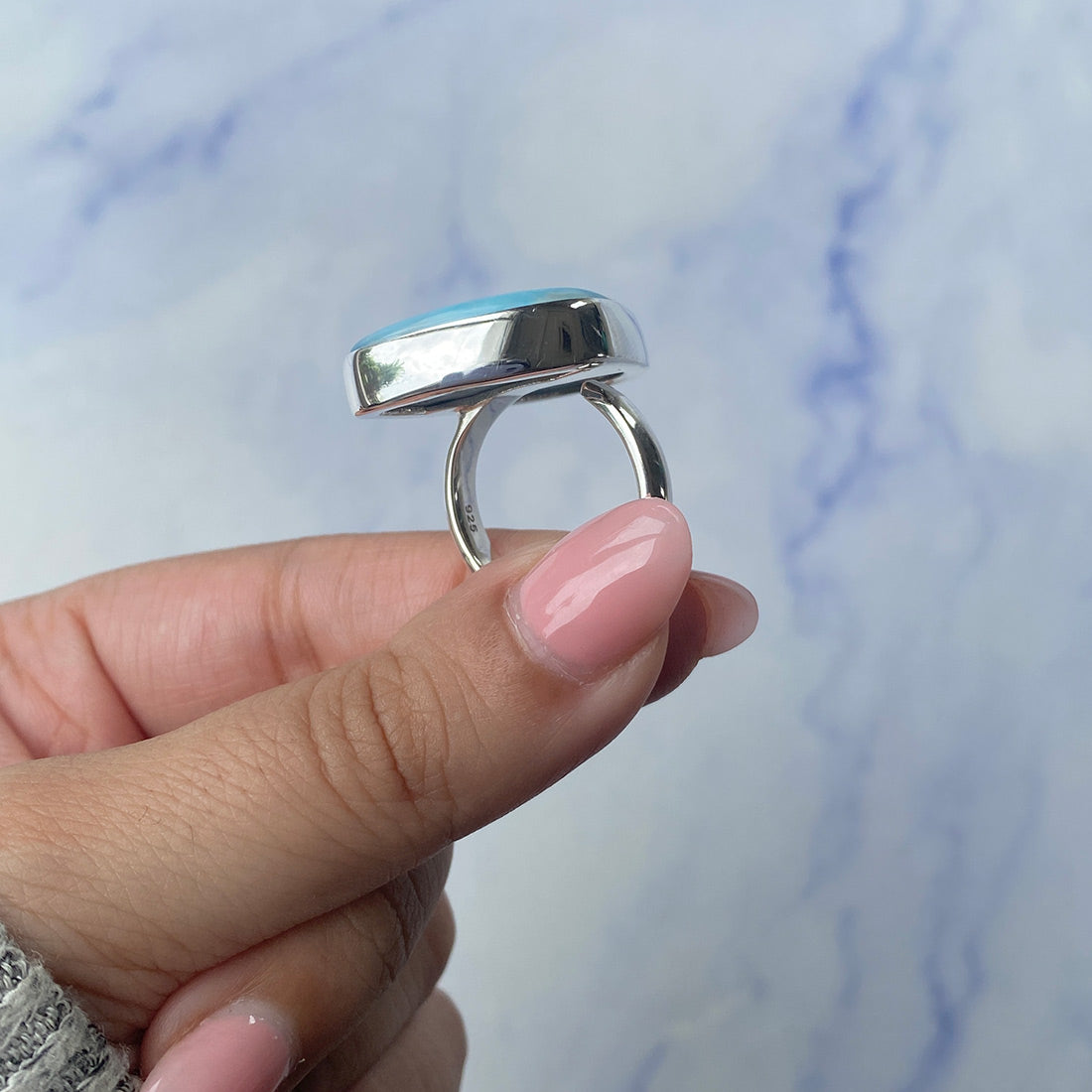 Larimar Adjustable Ring-(LAR-R-763.)