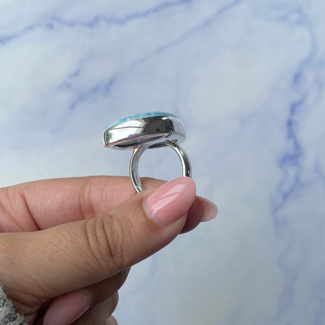 Larimar Adjustable Ring-(LAR-R-764.)