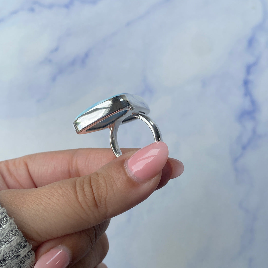 Larimar Adjustable Ring-(LAR-R-767.)