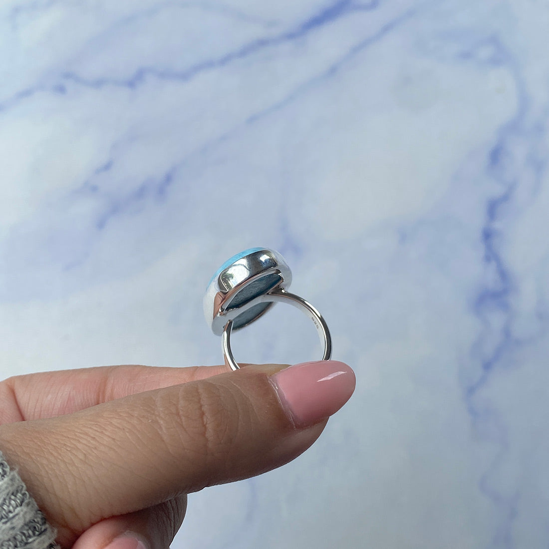 Larimar Adjustable Ring-(LAR-R-769.)