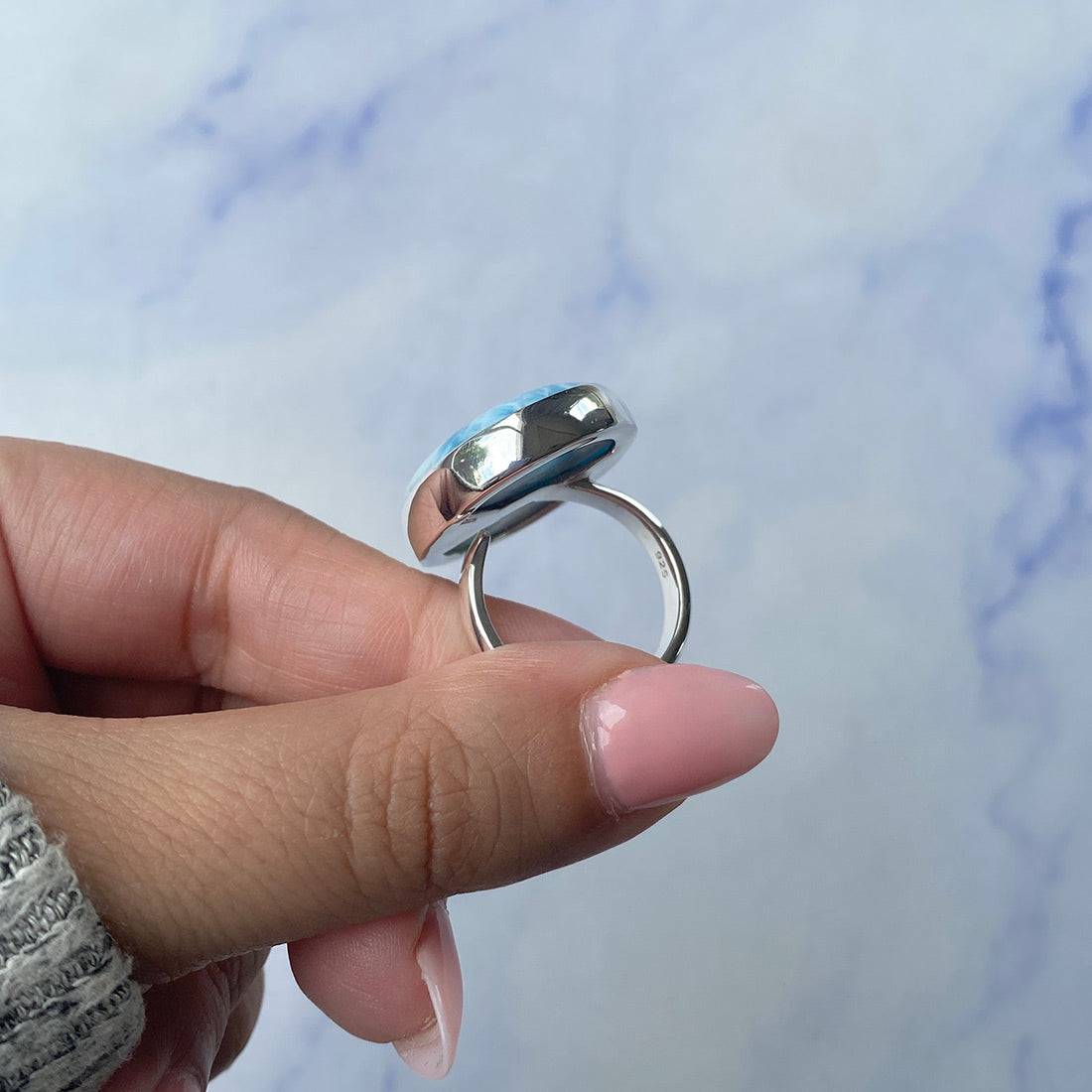 Larimar Adjustable Ring-(LAR-R-770.)