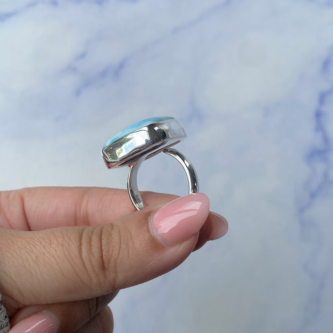 Larimar Adjustable Ring-(LAR-R-771.)