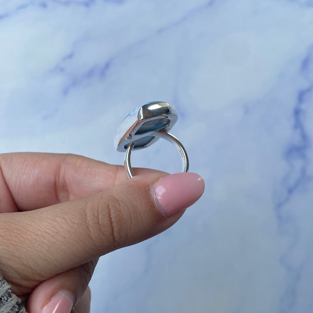 Larimar Adjustable Ring-(LAR-R-777.)