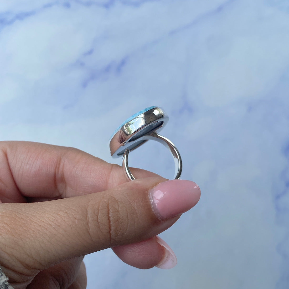 Larimar Adjustable Ring-(LAR-R-778.)