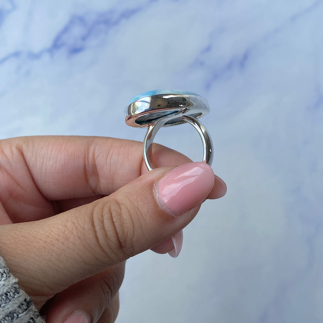 Larimar Adjustable Ring-(LAR-R-782.)