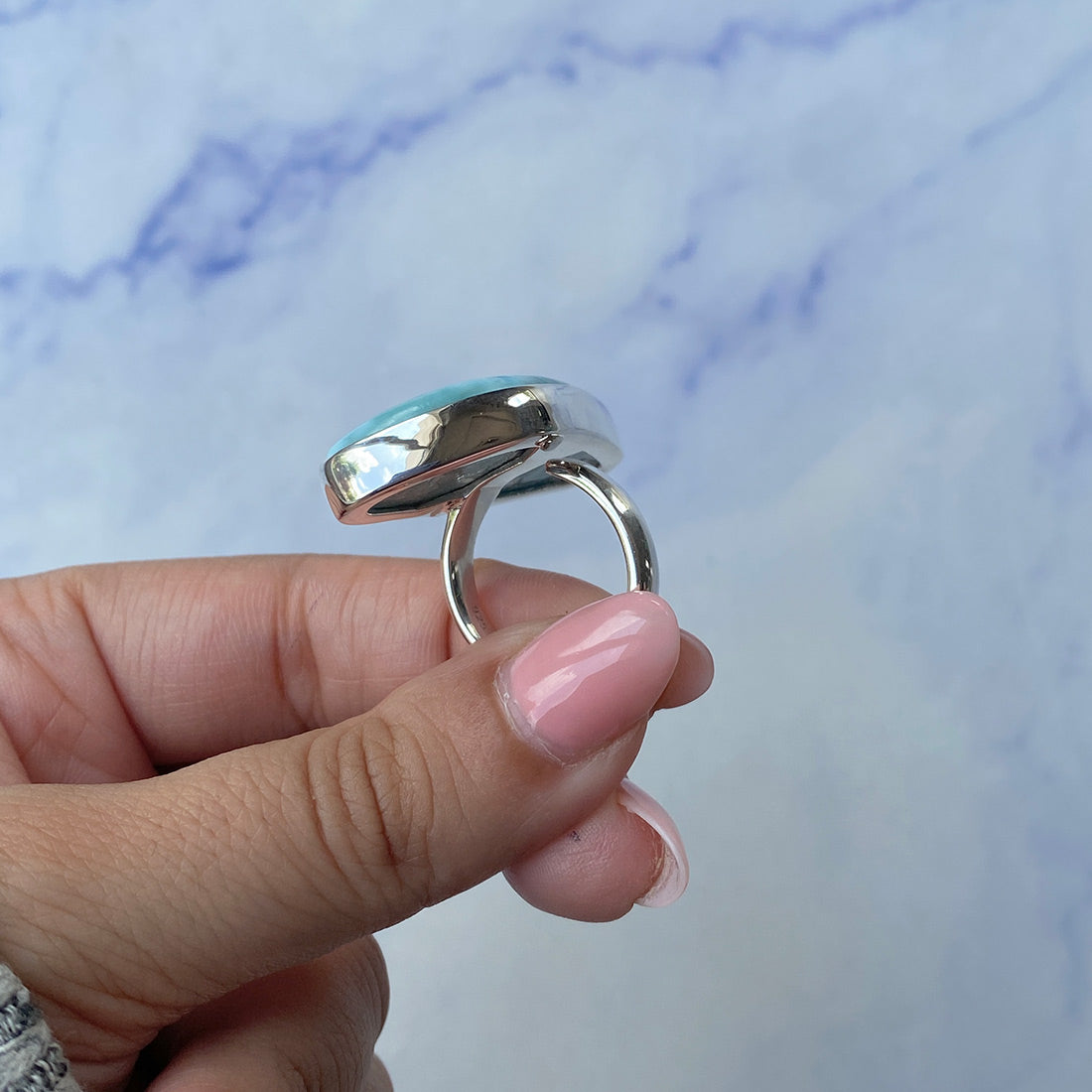 Larimar Adjustable Ring-(LAR-R-784.)