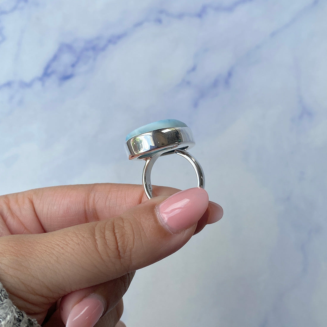 Larimar Adjustable Ring-(LAR-R-786.)